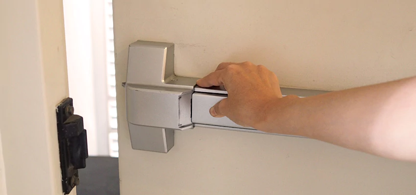 Roller Gate Panic Bar Installation in East La Mirada, California